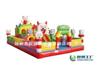熊出没与喜洋洋大型充气城堡 儿童欢乐世界的乐园